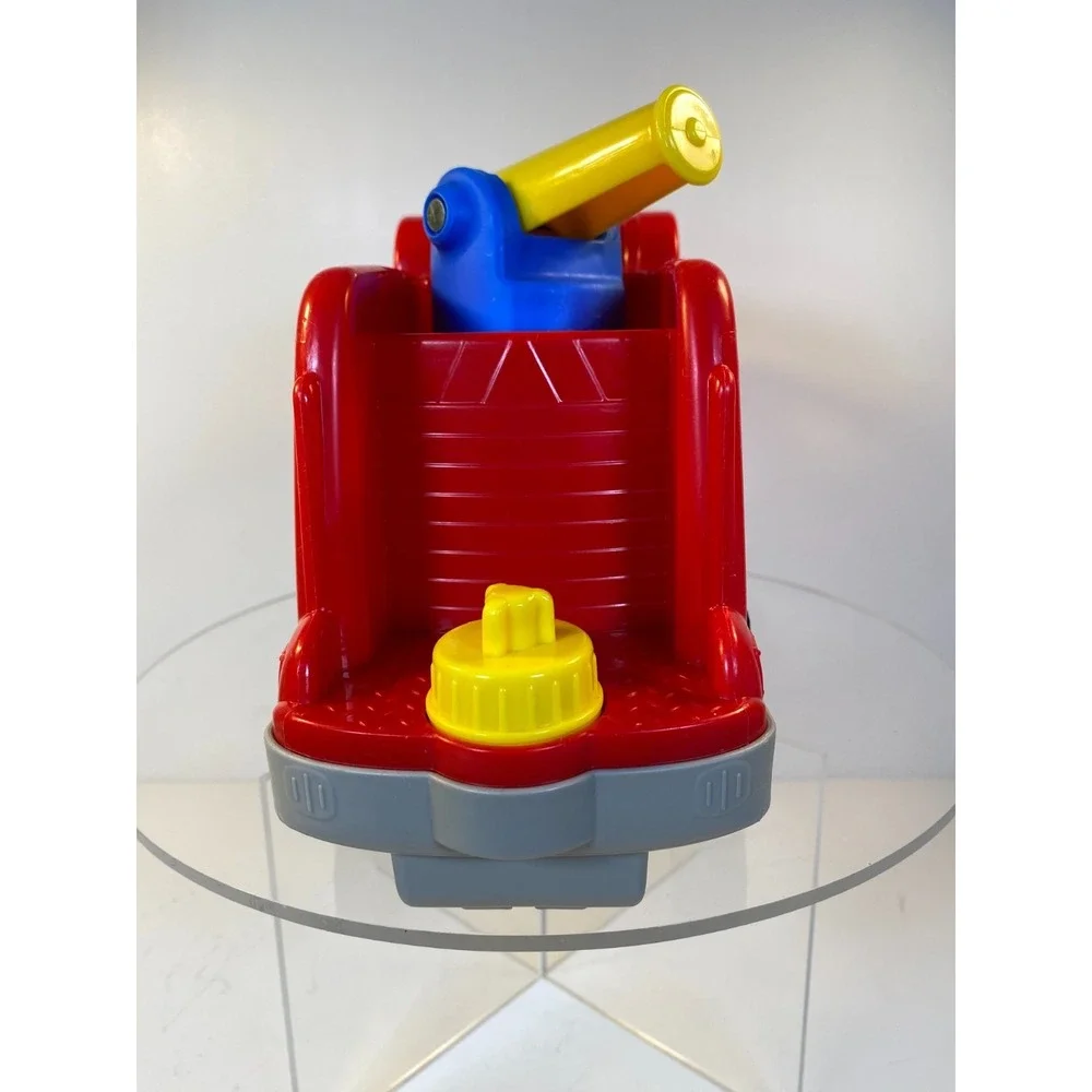 Fisher Price Little People Musical Red Fire Truck Lights Water Hose and Figures